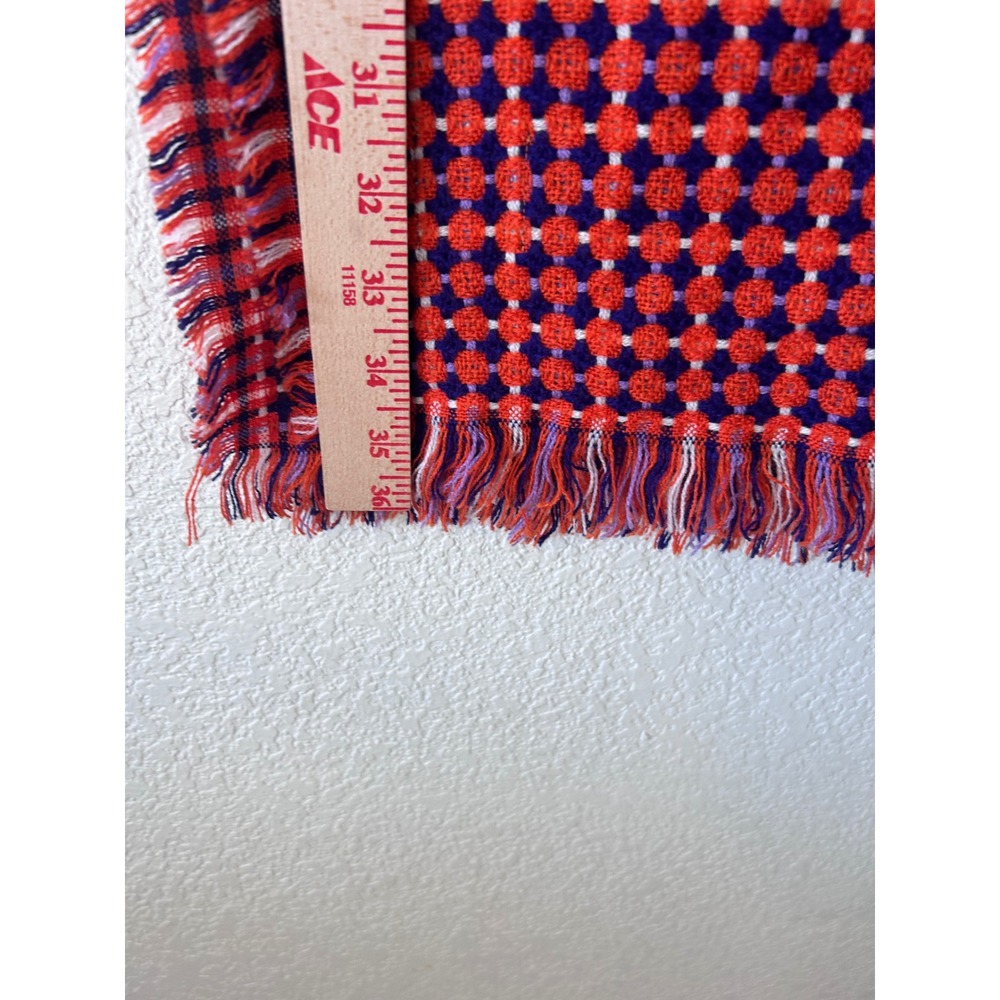 Echo Orange Navy Geometric Pattern Boho Festival … - image 8